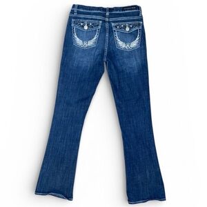 ROCK & REPUBLIC Kasandra Mid-Rise Bootcut Dark Blue Wash Jeans In Size 10